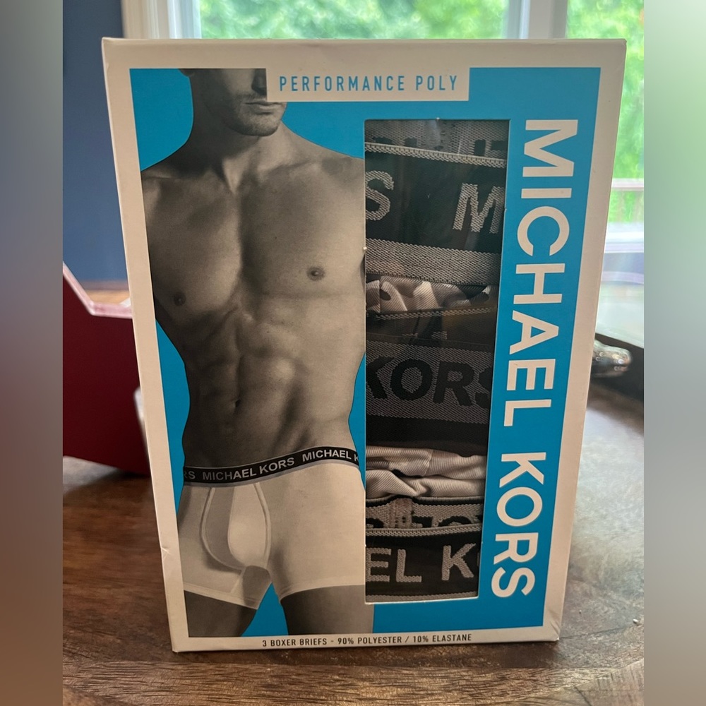 Michael Kors, 3 pack men’s boxer briefs large new in the box